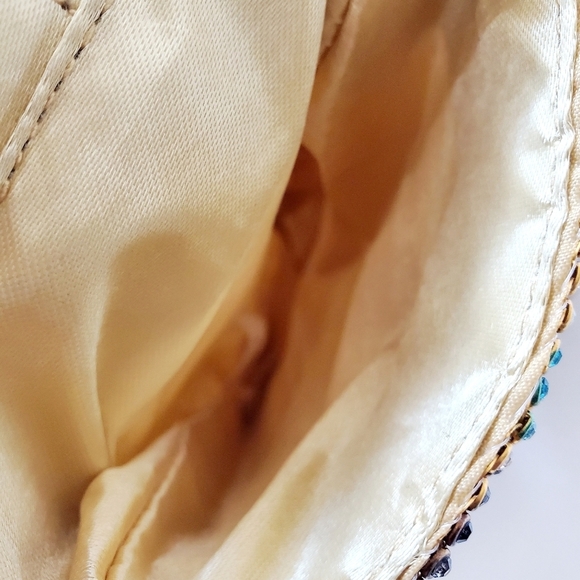 Caleesa Rhinestones Gold Cell Phone Crossbody Bag - Picture 6 of 6